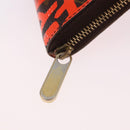 LOUIS VUITTON Monogram Graffiti Zippy Coin Purse Orange M93708 LV Auth 186607-9