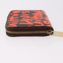 LOUIS VUITTON Monogram Graffiti Zippy Coin Purse Orange M93708 LV Auth 186607-5