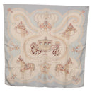 HERMES Carre 90 Scarf ""Paperoles"" Silk Light Blue Auth 186608-13