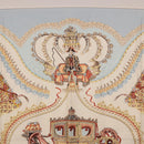 HERMES Carre 90 Scarf ""Paperoles"" Silk Light Blue Auth 186608-3
