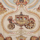 HERMES Carre 90 Scarf ""Paperoles"" Silk Light Blue Auth 186608-6