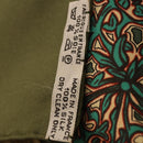 HERMES Carre 90 Scarf ""ART des STEPPES"" Silk Khaki Auth 186609-13