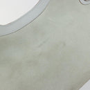 Salvatore Ferragamo Gancini Hand Bag Leather Suede Light Blue Silver Auth 186612-9