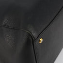 CHANEL Chain Shoulder Bag Caviar Skin Black Gold CC Auth 186613V-14