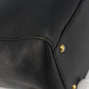 CHANEL Chain Shoulder Bag Caviar Skin Black Gold CC Auth 186613V-16
