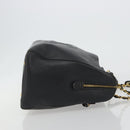 CHANEL Chain Shoulder Bag Caviar Skin Black Gold CC Auth 186613V-3