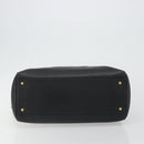CHANEL Chain Shoulder Bag Caviar Skin Black Gold CC Auth 186613V-5