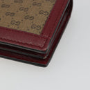GUCCI Micro GG Supreme Doraemon Compact Wallet PVC Beige 647788 Auth 186625A-15