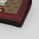 GUCCI Micro GG Supreme Doraemon Compact Wallet PVC Beige 647788 Auth 186625A-7
