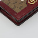 GUCCI Micro GG Supreme Doraemon Compact Wallet PVC Beige 647788 Auth 186625A-14
