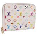 LOUIS VUITTON Monogram Multicolor Zippy Coin Purse White M93741 Auth 186626SAM-1