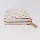 LOUIS VUITTON Monogram Multicolor Zippy Coin Purse White M93741 Auth 186626SAM-4