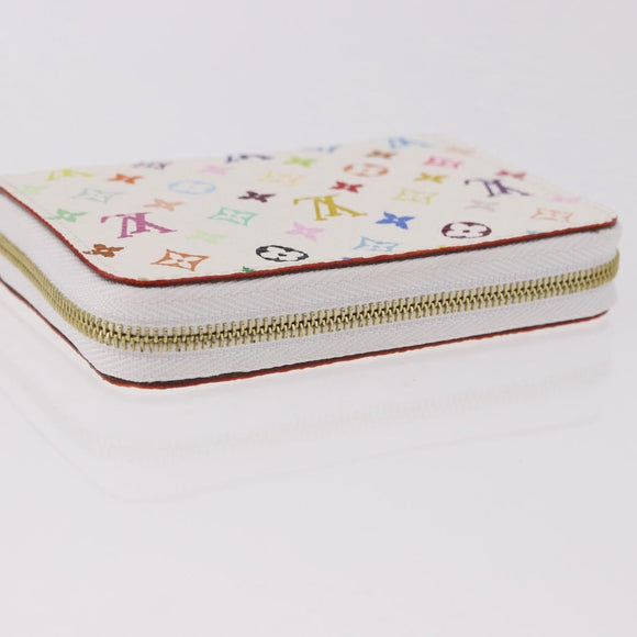 LOUIS VUITTON Monogram Multicolor Zippy Coin Purse White M93741 Auth 186626SAM