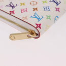 LOUIS VUITTON Monogram Multicolor Zippy Coin Purse White M93741 Auth 186626SAM-7