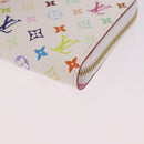 LOUIS VUITTON Monogram Multicolor Zippy Coin Purse White M93741 Auth 186626SAM-14