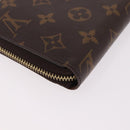 LOUIS VUITTON Monogram Zippy Wallet Long Wallet M42616 LV Auth 186627V-15