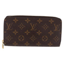 LOUIS VUITTON Monogram Zippy Wallet Long Wallet M42616 LV Auth 186627V-13