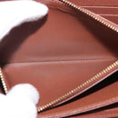 LOUIS VUITTON Monogram Zippy Wallet Long Wallet M42616 LV Auth 186627V-10