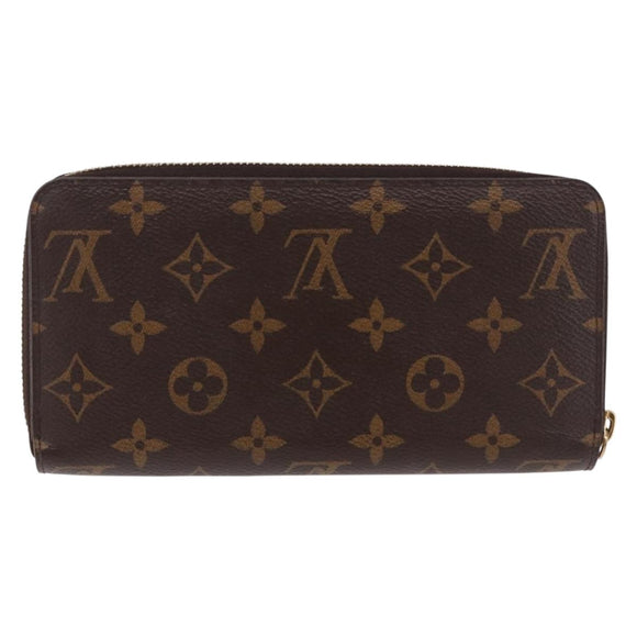 LOUIS VUITTON Monogram Zippy Wallet Long Wallet M42616 LV Auth 186627V