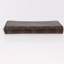 LOUIS VUITTON Monogram Zippy Wallet Long Wallet M42616 LV Auth 186627V-6