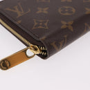 LOUIS VUITTON Monogram Zippy Wallet Long Wallet M42616 LV Auth 186627V-7