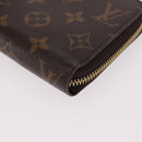 LOUIS VUITTON Monogram Zippy Wallet Long Wallet M42616 LV Auth 186627V-14