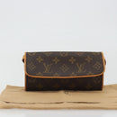LOUIS VUITTON Monogram Pochette Twin PM Shoulder Bag M51854 LV Auth 186629A-12