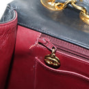 CHANEL Big Matelasse Chain Shoulder Bag Lamb Skin Black Gold CC Auth 186631SAV-27