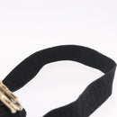 Christian Dior Lady Delight Hand Bag Canvas 2way Black Gold Auth 186632SAM-15