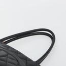 CHANEL Standard Tote Bag Caviar Skin Black Gold CC Auth 186633SAM-14