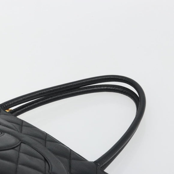CHANEL Standard Tote Bag Caviar Skin Black Gold CC Auth 186633SAM