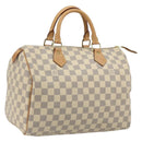 LOUIS VUITTON Damier Azur Speedy 30 Hand Bag N41533 LV Auth 186634A-1