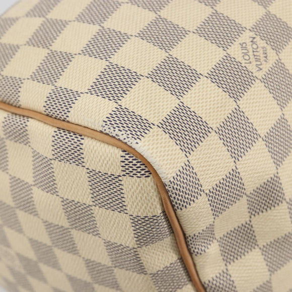LOUIS VUITTON Damier Azur Speedy 30 Hand Bag N41533 LV Auth 186634A