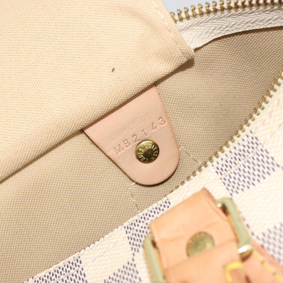 LOUIS VUITTON Damier Azur Speedy 30 Hand Bag N41533 LV Auth 186634A