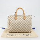 LOUIS VUITTON Damier Azur Speedy 30 Hand Bag N41533 LV Auth 186634A-23