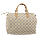 LOUIS VUITTON Damier Azur Speedy 30 Hand Bag N41533 LV Auth 186634A-3