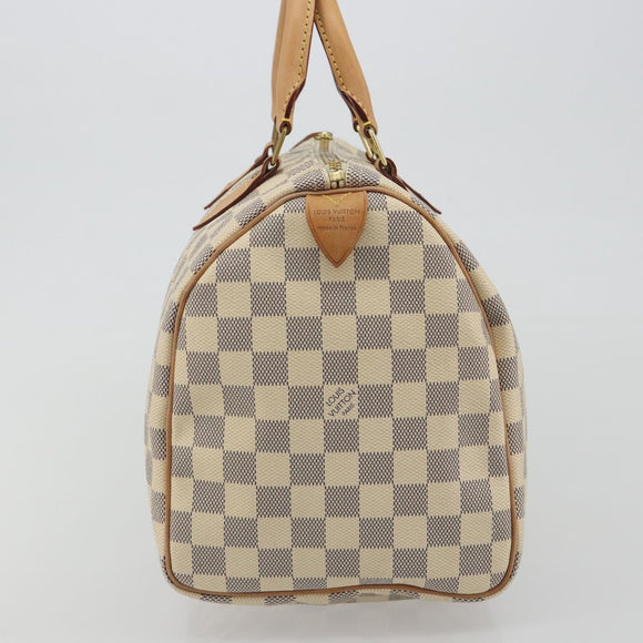 LOUIS VUITTON Damier Azur Speedy 30 Hand Bag N41533 LV Auth 186634A