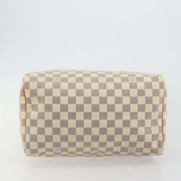 LOUIS VUITTON Damier Azur Speedy 30 Hand Bag N41533 LV Auth 186634A