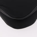 Christian Dior Saddle Shoulder Bag Nylon Black Silver Auth 186635A-18
