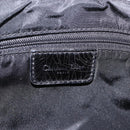 Christian Dior Saddle Shoulder Bag Nylon Black Silver Auth 186635A-21