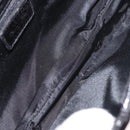 Christian Dior Saddle Shoulder Bag Nylon Black Silver Auth 186635A-11