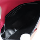 PRADA Sydney Chain Shoulder Bag Leather 2way Black Pink Silver Auth 186637SAM-10