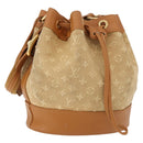 LOUIS VUITTON Monogram Mini Noelie Shoulder Bag Beige M92689 LV Auth 186638V-1