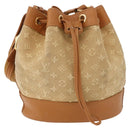 LOUIS VUITTON Monogram Mini Noelie Shoulder Bag Beige M92689 LV Auth 186638V-2