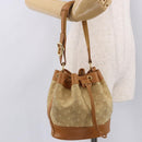 LOUIS VUITTON Monogram Mini Noelie Shoulder Bag Beige M92689 LV Auth 186638V-21