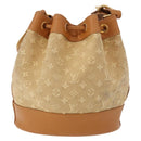 LOUIS VUITTON Monogram Mini Noelie Shoulder Bag Beige M92689 LV Auth 186638V-3