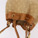LOUIS VUITTON Monogram Mini Noelie Shoulder Bag Beige M92689 LV Auth 186638V-7