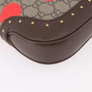 GUCCI Jackie 1961 GG Supreme Bag PVC Leather 3way Beige 678843 Auth 186639SM-16
