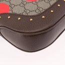 GUCCI Jackie 1961 GG Supreme Bag PVC Leather 3way Beige 678843 Auth 186639SM-18