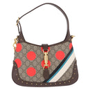 GUCCI Jackie 1961 GG Supreme Bag PVC Leather 3way Beige 678843 Auth 186639SM-13